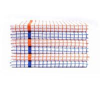 Quality Home Textiles 100% Cotton Terry Towelling Tea Towels | Pack of 6| Kitchen Hand Towels Dish Cloth Super Absorbent Soft Touch| Hanging Loop| Gift Packed Tea Towels (Orange)