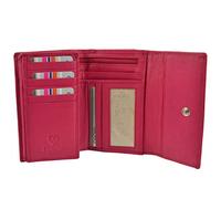 Quality Ladies Soft Leather RFID Protection Purse Wallet by Mala Origin Collection Gift Boxed (Pink)