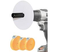 Quality Life Ratchet Strap Winder Drill Attachment, High-Efficiency Tie-Down Straps Roller Organizer Storage for Flatbed Trucks, Trailers, Warehouse & Garages - 1Pack