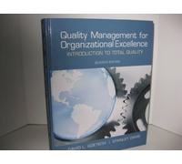 Quality Management for Organizational Excellence: Introduction to Total Quality