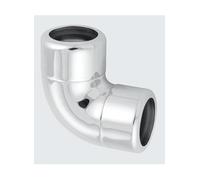 Quality McAlpine Luxury Chrome Plated Brass 90deg Elbow 35mm
