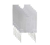 Quality Mesh Tzitzit Garment Kids and Adults 100% Polyester Sports Certified Kosher Net Tzitzis Sweat Free by Zion Judaica, White, Adult X-Large / 26