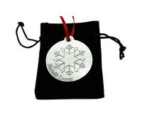 Quality Metal Christmas Tree Decoration with Words Merry Christmas - Great Keepsake