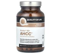 Quality of Life, Kinoko 50+ AHCC with Sterilized Probiotics, 60 Vegicaps
