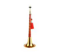 Quality Old Mahogany D Key Suona For Beginners Professional Ethnic Musical Instrument Suona (Color : Golden bowl)