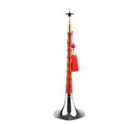 Quality Old Mahogany D Key Suona For Beginners Professional Ethnic Musical Instrument Suona (Color : White bowl)