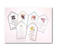 Quality Personalised DIY Birthday Party Glossy Fronted Tags Can be Made with Any Message, with or Without Photo Ideal to Compliment Your Party Favours, Organza, Bottles, Cakes ect.. (30)