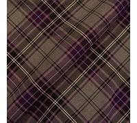 Quality Plaid Check Polyviscose Tartan Fabric 58" Wide (Grey Purple D51, Per Half Metre)