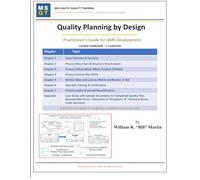 Quality Planning by Design: Practitioner’s Guide for QMS Development (Professional development Series)