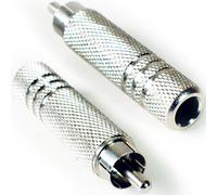 QUALITY RCA PHONO Male to 6.35mm 1/4" Mono Jack Socket Adapter Guitar Mic Cable