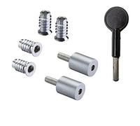 Quality Roller Sash Window Stop Restrictor for Child Safety and Security - Comes with Key Included (Satin Chrome)