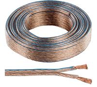 Quality Speaker Cable - 2.5mm 14 AWG - Wire Reel Drum Amp HiFi Loud CCA Strands (50m Speaker Cable)