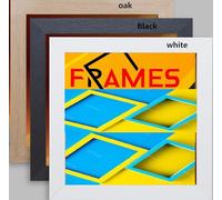 Quality Square Picture Frames Black/White/Oak (Modern, Black, 9x9 inch