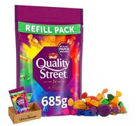 Quality Street Chocolate Refill Bag 685g, Chocolates and Toffees, Assorted Milk and Dark Chocolates and Toffees, Bundle by UrbanShoppi (1x Sharing Bag 685g)