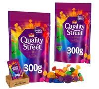 Quality Street Chocolate Sharing Bag, Assorted Milk and Dark Chocolates and Toffees, Christmas Toffee Bundle by UrbanShoppi (2x Quality Street Bag 300g)