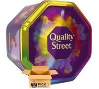 Quality Street Chocolate Tin 2kg Large Sharing Tub, Assorted Wrapped Chocolates for Easter, Christmas, Parties & Gifting By Red Rainbow