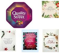 Quality Street Chocolate Tubs 550G - WITH ANY CHRISTMAS CARD
