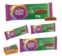 Quality Street Green Triangle Chocolate Block 84g - Nutty Praline Filling - Inspired by the Iconic Green Triangle- New Treat, Bundle by UrbanShoppi (Pack of 4)