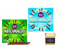 Quality Street Matchmakers Chocolate Sticks - Salted Caramel, Cool Mint & Zingy Orange - 3 Flavours Gift Box | Christmas Chocolate Gift for Men, Women & Kids (salted caramel & Cool Mint)