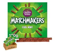 Quality Street Matchmakers Cool Mint Chocolate Sticks 120g - Crunchy Mint Flavoured Chocolates, Milk & Dark Chocolate, Bundle by UrbanShoppi (Pack of 1)