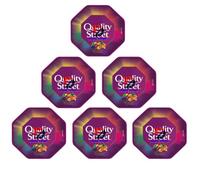 Quality Street Sharing Chocolate Tub - Assorted Milk & Dark Chocolates, Toffees & Fruit Cremes, Christmas Gift & Party Sharing Sweets (Pack of 6)