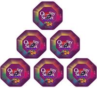 Quality Street Sharing Chocolate Tub - Assorted Milk & Dark Chocolates, Toffees & Fruit Cremes, Christmas Gift & Party Sharing Sweets (Pack of 6)