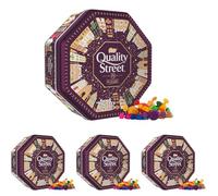 Quality Street Tin | 750g of Assorted Milk & Dark Chocolates, Toffees & Cremés | Iconic Festive Tin for Gifting, Sharing & Seasonal Celebrations (Pack of 4)