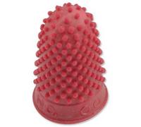 Quality Thimblette Rubber for Note-counting Page-turning Size 00 Very Small Red Ref 265460 [Pack 10]