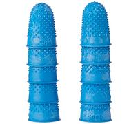 Quality Thimblette Rubber for Note-counting Page-turning Size 1 Medium Blue Ref 265486 [Pack of 10]