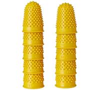 Quality Thimblette Rubber for Note-counting Page-turning Size 2 Large Yellow Ref 265494 [Pack of 10]
