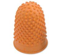 Quality Thimblette Rubber for Note-counting Page-turning Size 3 Extra Large Orange Ref 265509 [Pack 10]