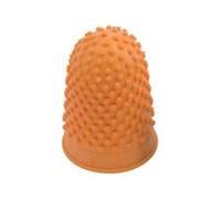 Quality Thimblette Rubber for Note-counting Page-turning Size 3 Extra Large Orange Ref 265509 [Pack 10]