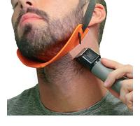 Quality Time Beard Neckline Shaper Guide: the Original Premium Hands-Free, Durable, Adjustable, Beard Template, Do-it-yourself Neck Haircut Tool, Beard Lineup Shaping Guard/Stencil, Made in USA