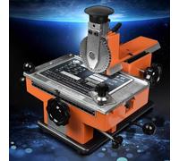 Quality Tools Semi-Automatic Steel Embossing Machine Metal Aluminum Alloy Name Plate Dog Tag ID Card Stamping Label Engrave Embosser Marking Tools (2mm)