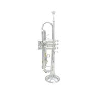 Quality Trumpet Bb B Flat Brass With A Silver-plated Mouthpiece And A Pair Of Gloves Durable Padded Box Exquisite Design