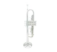 Quality Trumpet Bb B Flat Durable Brass Trumpet With A Silver-plated Mouthpiece A Pair Of Gloves And Exquisite Bag (Color : Silver)