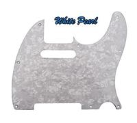 Quality White Pearl Telecaster Scratchplate Pickguard - Will fit Genuine Fender Guitars
