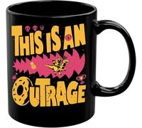 QualityLife DCC This Is An Outrage Mug Funny Dungeon Book Crawler Reading Carl Merch