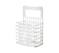 Qualiware 2 Pcs Folding Basket Wall Hanging Laundry Washing Clothe Storage Bin Bag Hamper Handed Pop up Collapsible
