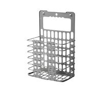 Qualiware Collapsible Wall Hanging Storage Basket with Carry Handles, Smart Saving Space, , Rust Proof, Ideal for Clothes, Toys in the Dorm, Bedroom, Bathroom and Family (2 Pack Grey)