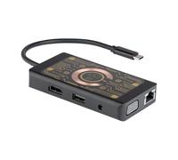 QUALO Induction charger, With HUB function, Magnetic, Transparent, Grey, QTPB5-HUB-18