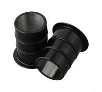 Qualoramall 15mm to 12mm Thru Axle Hub Conversion Adapter for Hope Road Disc Brake Front Wheel 15x100 15x110 to 12x100 12x110 CNC Aluminum Alloy Black 2 Pack