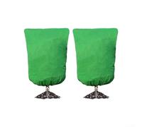 Qualoramall 2 Pack Winter Plant Frost Protection Covers Insulated Non-Woven Fabric Cold Guard for Outdoor Garden Trees Shrubs Green 42x45 48x72 78x89 Inch(42x45 inch)