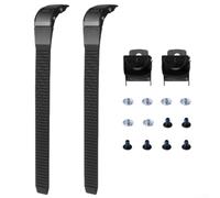 Qualoramall 2 Sets Inline Skate Power Belts Energy Buckles PVC Replacement Laces with Screws for Outdoor Roller Skating Repair Upgrade Accessories Black