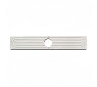 Qualoramall 40 cm Diatomite Drying Tray for Sink Bathroom Organizer Absorbing Faucet Mat Soap Dish Sponge Holder 15.5 x 3.93 Inches White Gray Dark Gray 2 Pack(White)