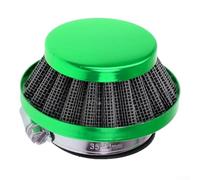 Qualoramall 42mm Air Filter for 47cc 49cc Motorcycle ATV Pocket Bike Two-Flush Intake Cleaner Gold Red Blue Silver Green(green)