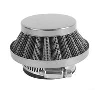 Qualoramall 42mm Air Filter for 47cc 49cc Motorcycle ATV Pocket Bike Two-Flush Intake Cleaner Gold Red Blue Silver Green(silver)