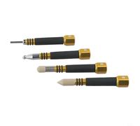 Qualoramall 4Pcs Knockdown Metal Tap Down Tools Car Paintless Dent Repair Tool Dent Fix Tools With Different Rubber Joints For Automotive Maintenance