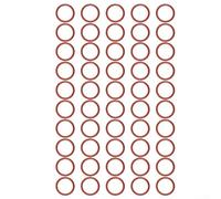 Qualoramall 50 Pack Red Silicone Sealing Ring for Breville Coffee Machines Espresso Maker Gasket Replacement Part Leak Prevention High Heat Resistan