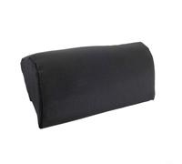 Qualoramall Adjustable Lounge Chair Pillow with Strap Teslin Cooling Fabric Head Rest for Poolside Beach Garden Furniture Relaxation(Is black)